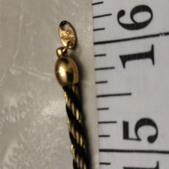 Trifari Jewelry Trifari Intertwined Black And Gold Rope Chain